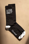 Black Far Out Socks