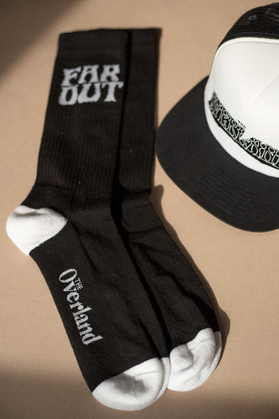 Black Far Out Socks